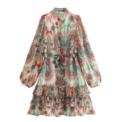 Colorful spring dress