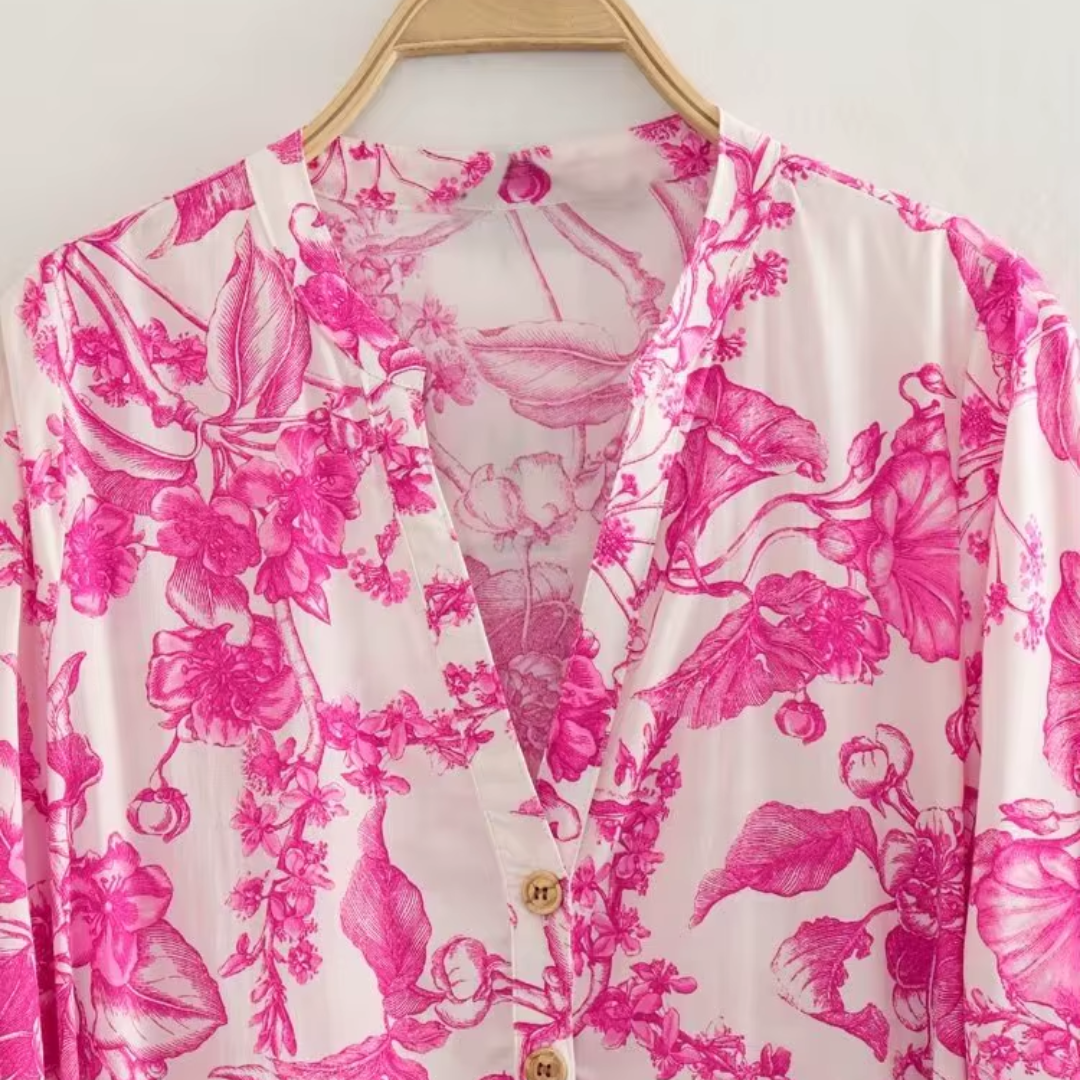 dress with floral pattern