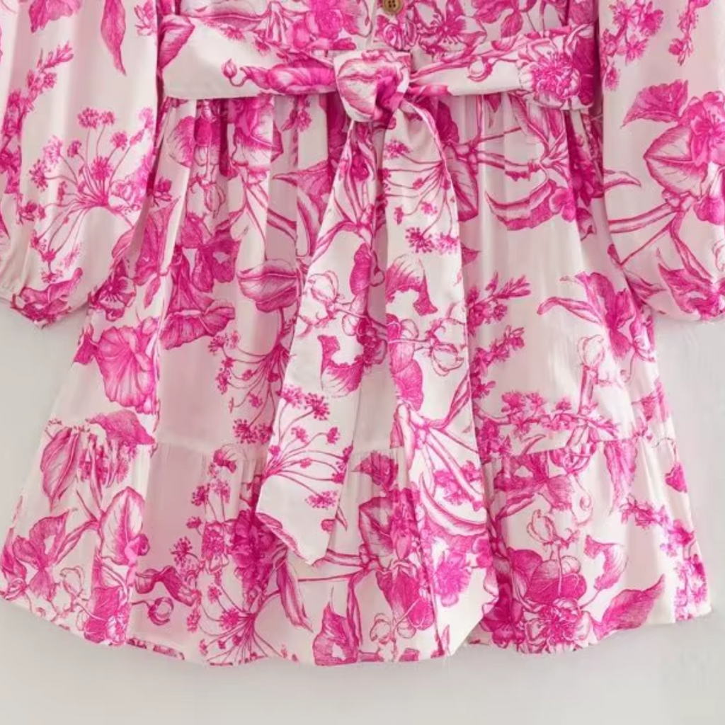 dress with floral pattern