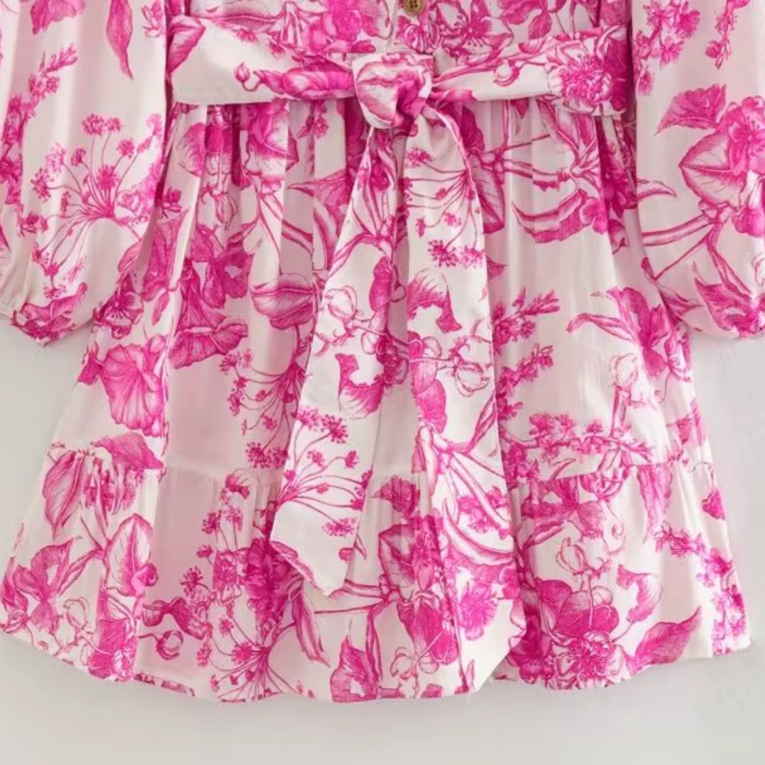 dress with floral pattern