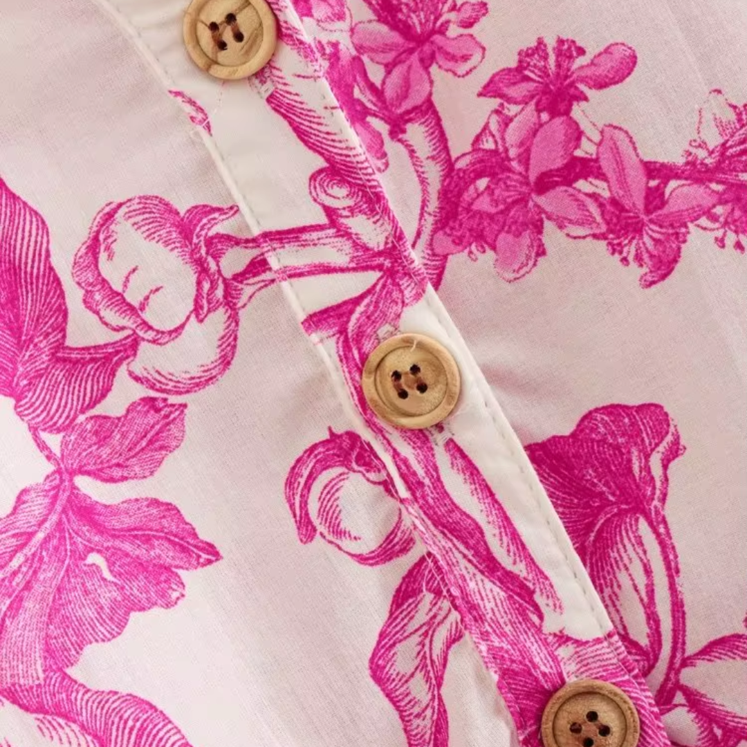 dress with floral pattern