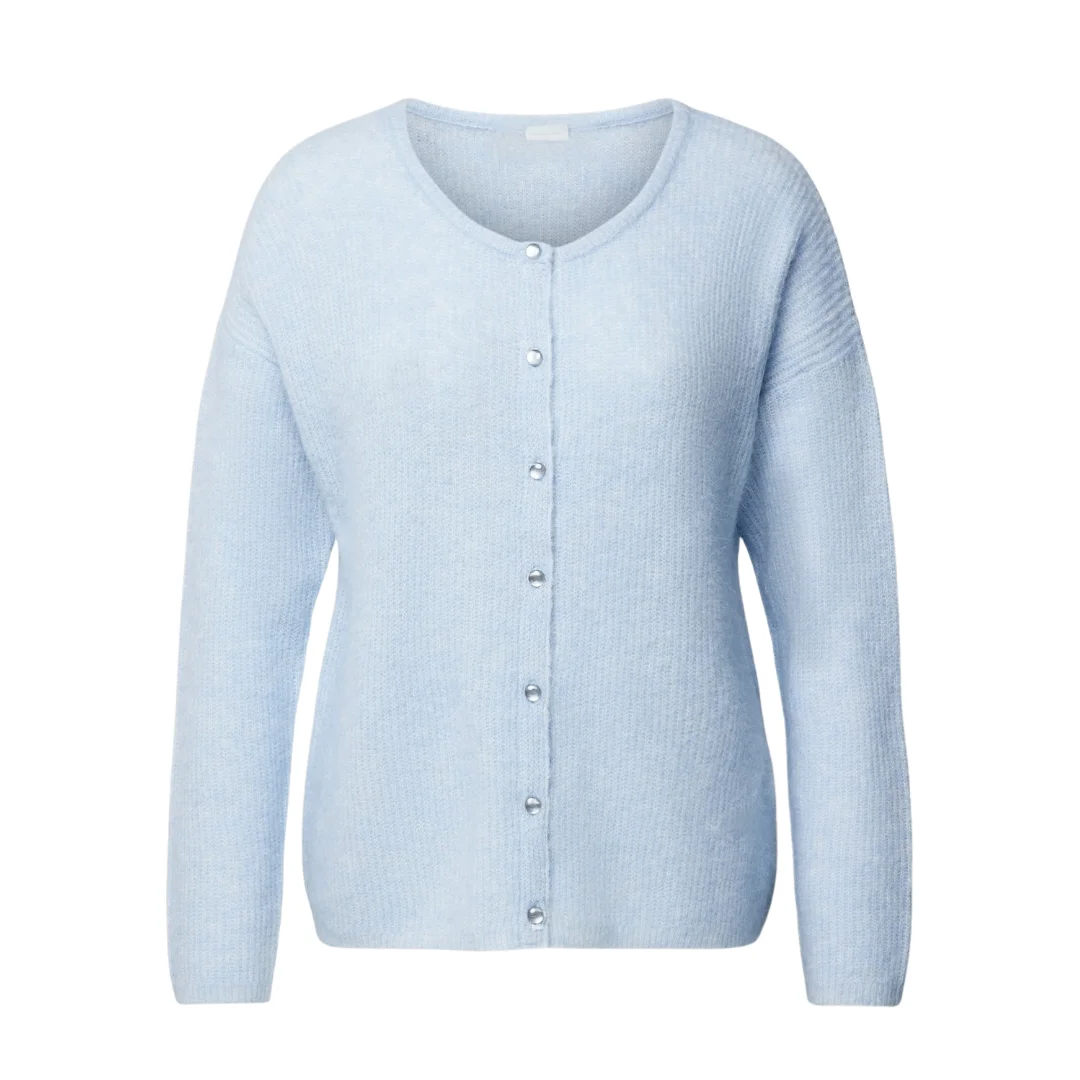 Blauer Luna Belle Strickpullover