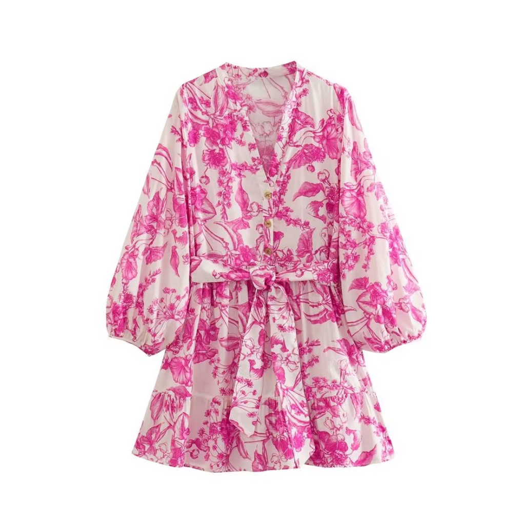 dress with floral pattern