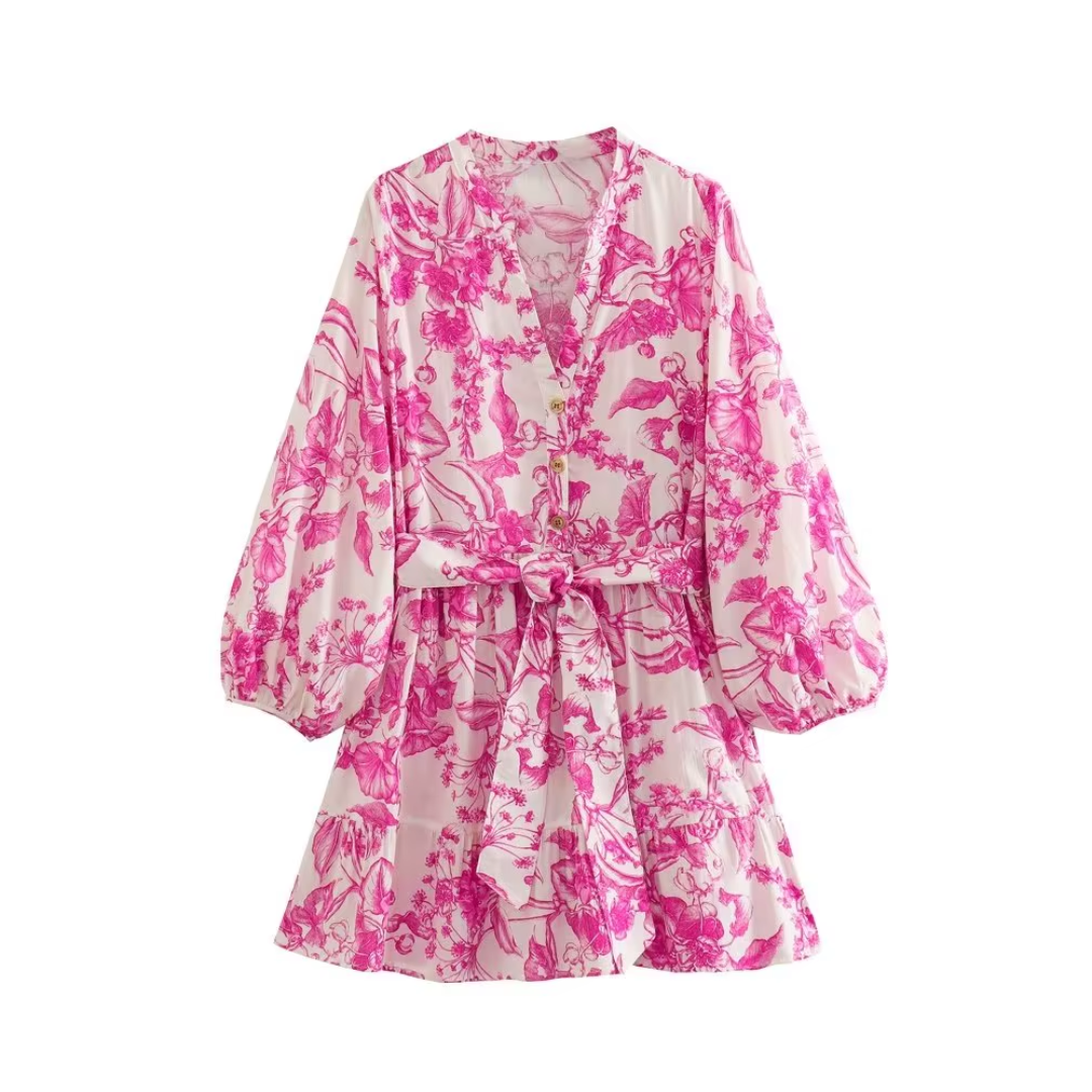 dress with floral pattern
