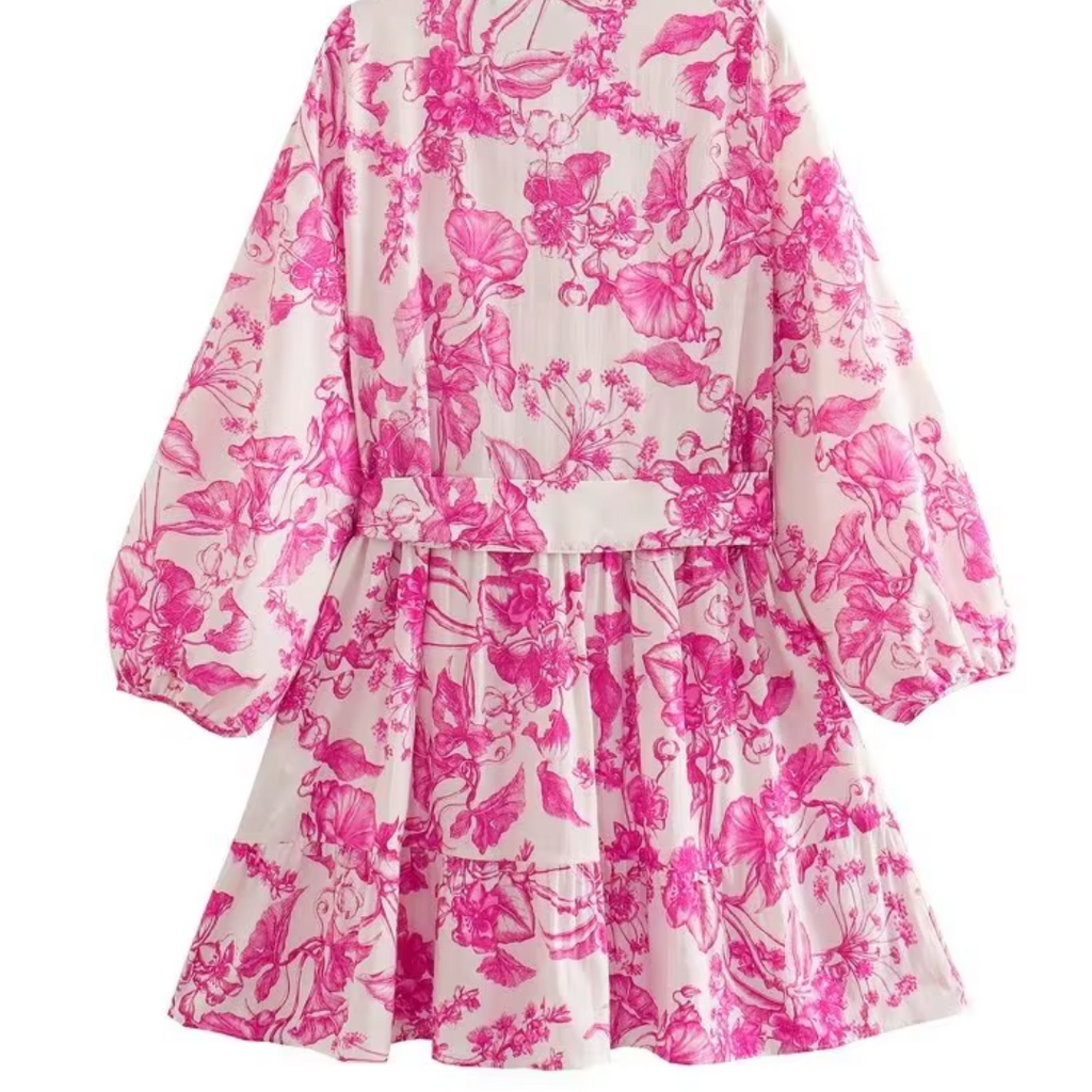 dress with floral pattern